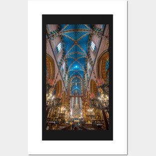 St. Mary's basilica in Krakow, Poland Posters and Art